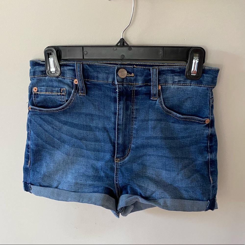 Garage High Waisted Jean Shorts